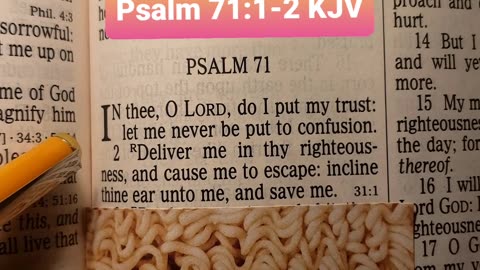 In thee, O LORD, do I put my trust: let me never be put to confusion.