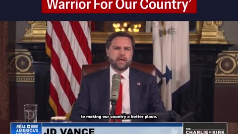 VP J.D. VANCE - The White House - Charlie was a joyful warrior for our country