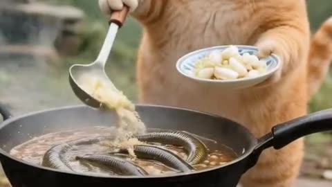 🐱 The Selfish Cat Who Ate All the Fish – Funny Cartoon Story for Everyone!