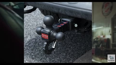 REYSUN Patented Forged Trailer Hitch Tri-Ball Hitch with Hook: 3 Sizes in 1 Tow