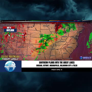 🌩️ Convective Outlook Day 4 & 5: Severe Potential! 4/13/25 #shorts #weatherupdate
