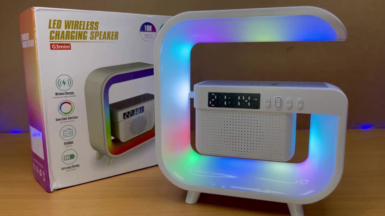 How to set up Time and Alarm in HM G3mini LED WIRELESS CHARGING SPEAKER