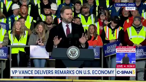 JD Vance is ON FIRE today in Toledo. The crowd is EATING HIM UP and he's on point!