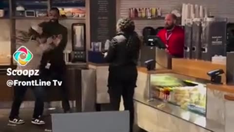 Black woman attacks store personnel