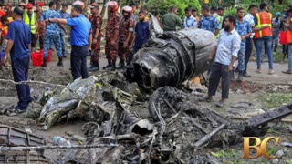 Bangladesh Air Force training jet crashes into a school, kills at least 20