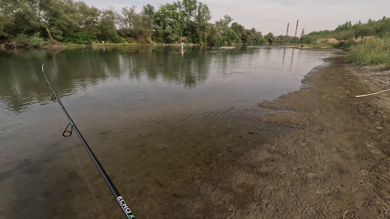 🌅 Evening Fishing on the River 🎣🐠