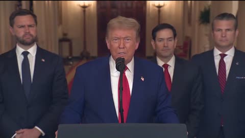 Trump’s full address to the nation from the White House after the U.S. military strikes Iran.