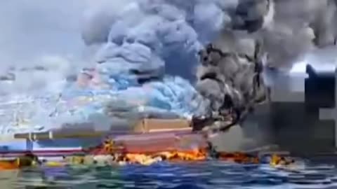 Dramatic Video Shows Chaos as Indonesian Passenger Ship Catches Fire at Sea