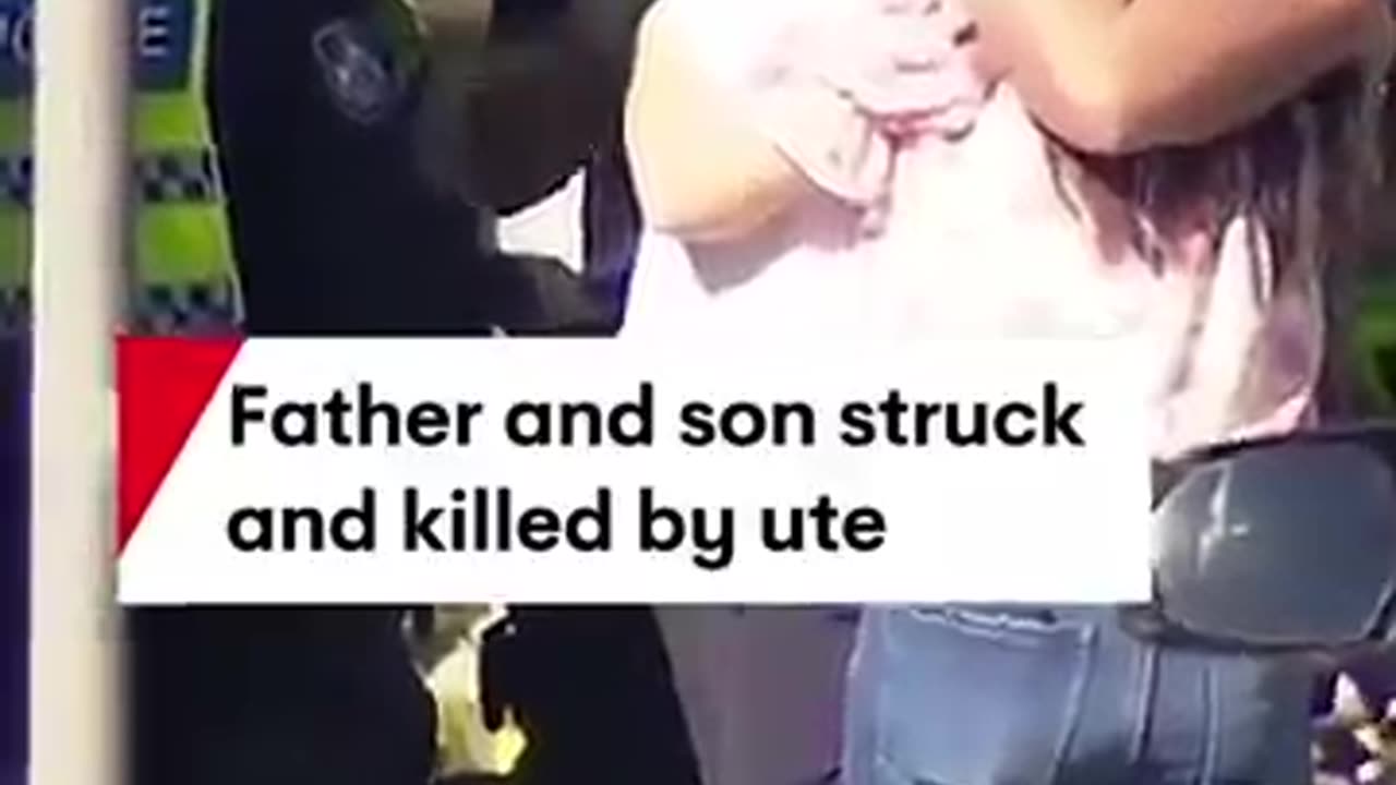 Father and son struck and killed by ute