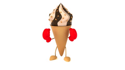 Ice Cream, boxing, fight