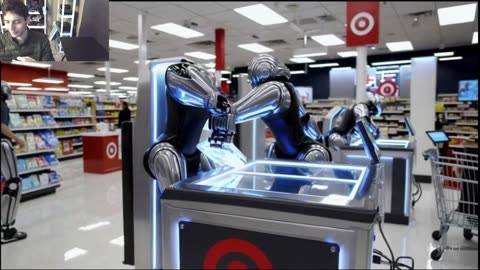 The Robots Working At A Target Store Fake Funny Parody Video With Live Commentary