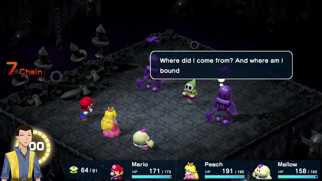 Super Mario RPGmake (Switch) day 20 Swords have stomaches?