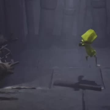 chopped off the monster's hands ahaha #gaming #fear #crazy #funny #monster #littlenightmares