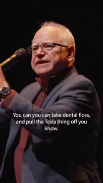 Tim Walz Rooting Against Company That Employs Thousands Of Americans Just To Spite Musk