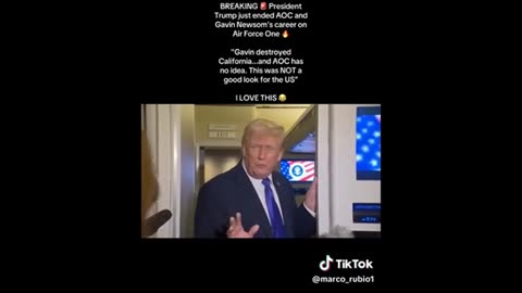 Trump on AOC / Newsome ..