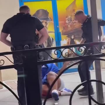 Officers restrain Myrtle Beach shooter