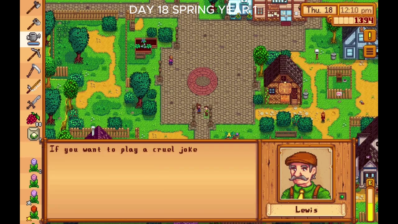 STARDEW VALLEY SPRING DAY 18 YEAR 1