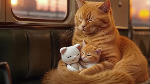 Mama Cat Sell Salmon Maki To Make Kitten's Dream of Going to The Amusement Park Come True! 🐾