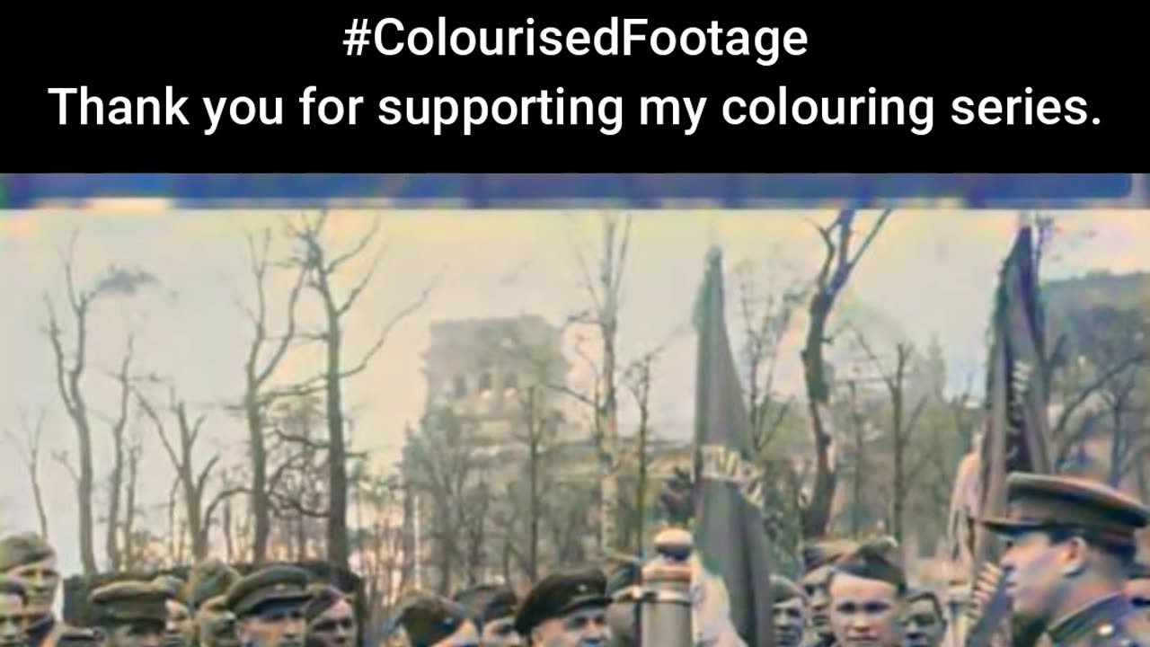 Victory Speeches Soviet Troops After Berlin Falls #ColourisedHistory