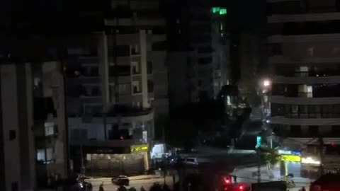 Initial report of an explosion in Dahiyya, Beirut