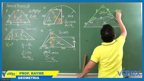 VONEX CICLO MATE 2024 | Semana 13 | Geometría: Áreas Cuadrangulares