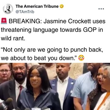 Jasmine Crockett Freaks Out and Threatens to “Beat Down” Texas Republicans