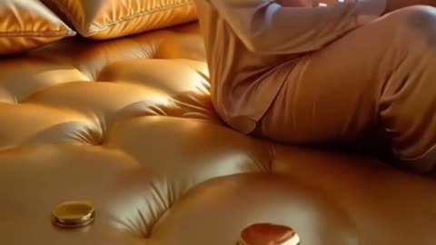 【ASMR】Which valuable beds do you want to sleep? - Gold , Coin, Money, Jewelry, Diamond