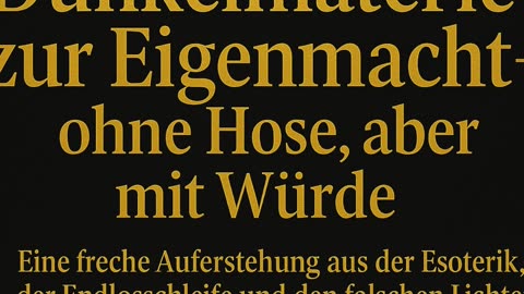 „Von der Dunkelmaterie zur Eigenmacht – ohne Hose, aber mit Würde “ 🌹🧡🦊