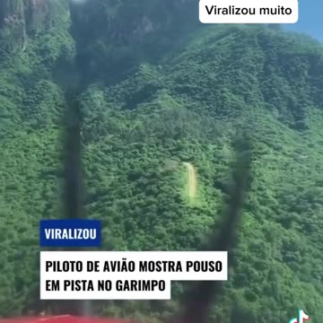 Pouso na pista do garimpo