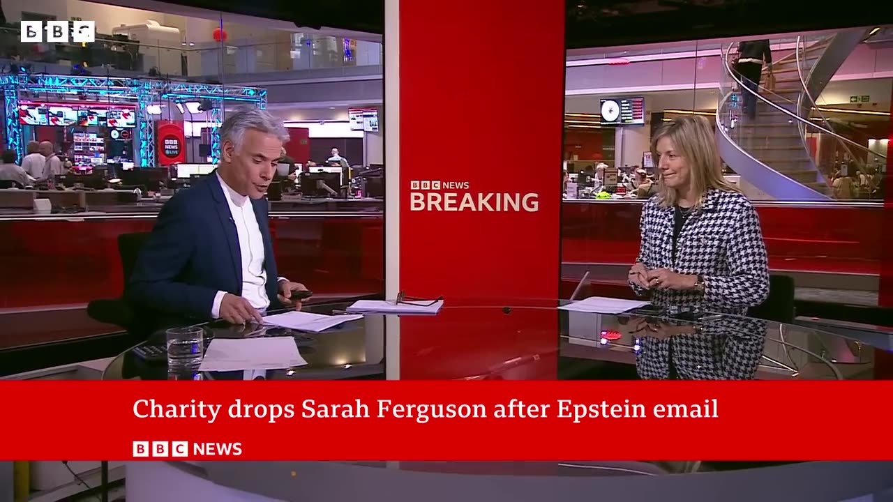 Duchess of York dropped from charity over Epstein email | BBC News