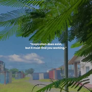 Inspiration does exist, but it must find you working.