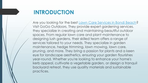 Best Lawn Care Services in Bondi Beach