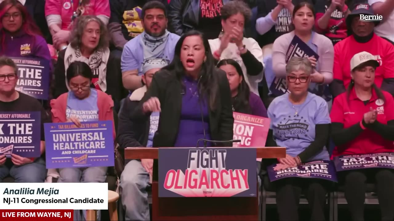 Bernie-Backed House Candidate Leads Raucous Crowd In Chanting 'Abolish ICE'