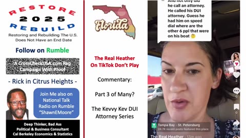 Pt 4-TikTok's The Real Heather Continues With Clearwater FL Boat Accident and Attorney