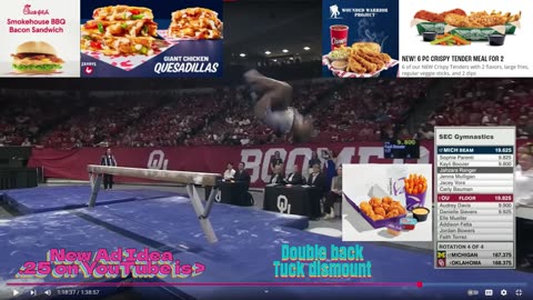 Prototype 5: Michigan's Jahzara Ranger Double Back Tuck Beam Dismount
