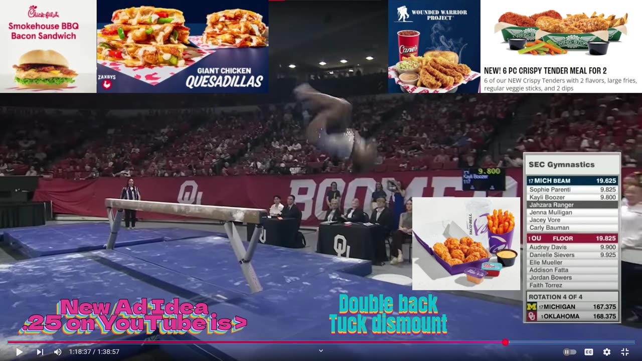 Prototype 5: Michigan's Jahzara Ranger Double Back Tuck Beam Dismount