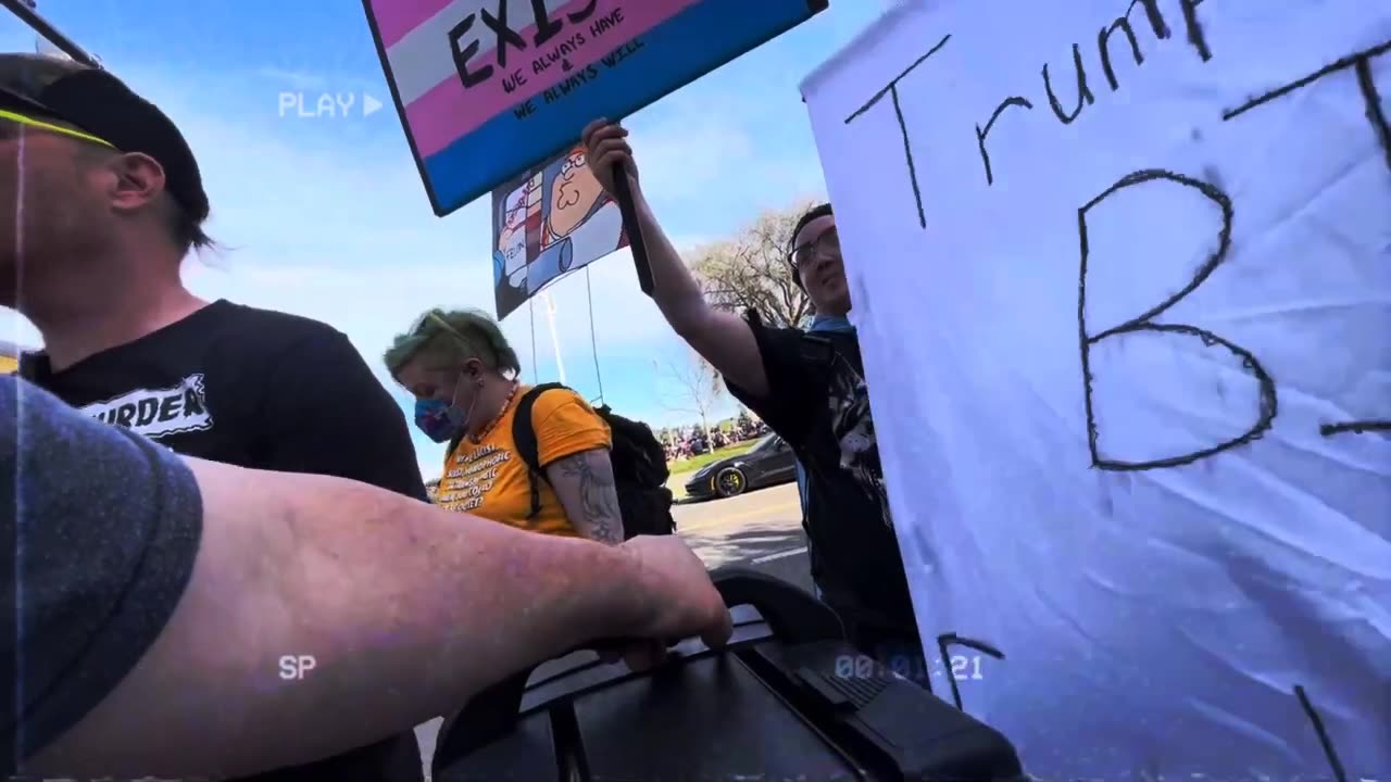 Preaching at April 5th protests in Portland