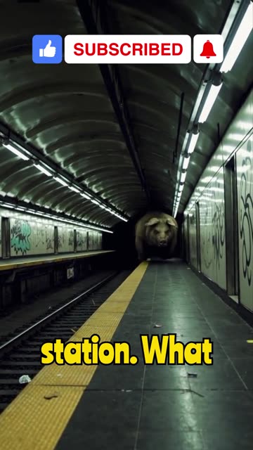 Gigantic Pig Chases You In Train Station...