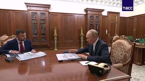 🚨💧 Ukraine Russia War | Putin Meets with DPR Leader Denis Pushilin Over Donetsk Water Crisis | RCF