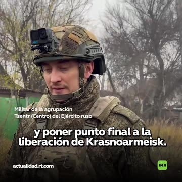 Efectivo de la agrupación de tropas Centro (Tsentr) relata la liberación de Krasnoarmeisk