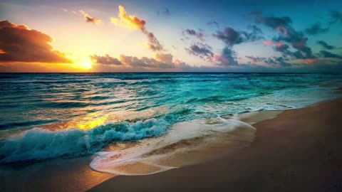 1 Hour Relaxing Beach Sounds – Ocean Waves for Sleep, Meditation & Stress Relief