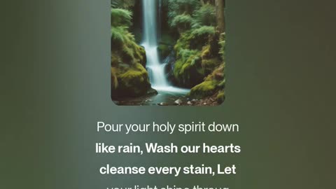 Holy Spirit Pouring Down Like Rain