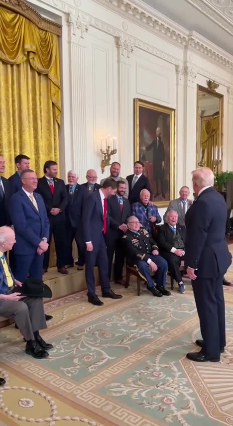 President Trump greets Medal of Honor recipients in honor of Medal of Honor Day