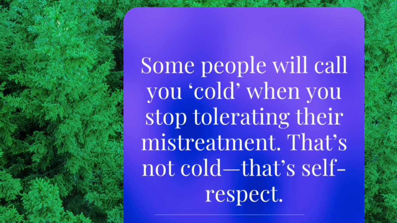 What if you’re not being cold—you’re just done tolerating what you never deserved?