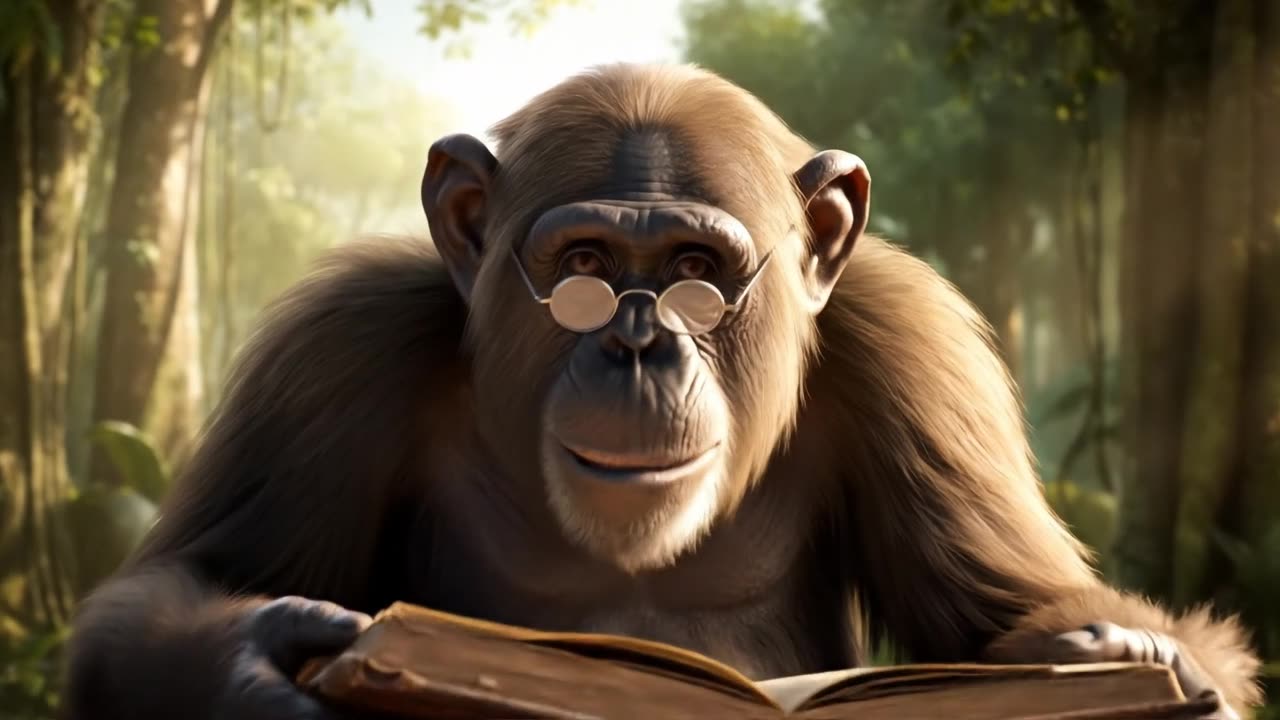 Monkey who read bible and.... AI