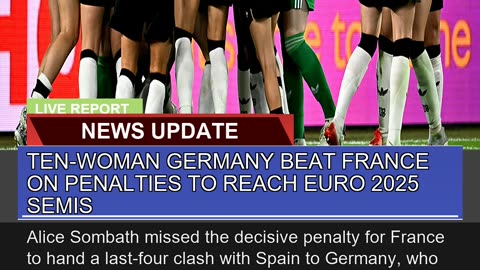 Tenwoman Germany Beat France on Penalties to Reac