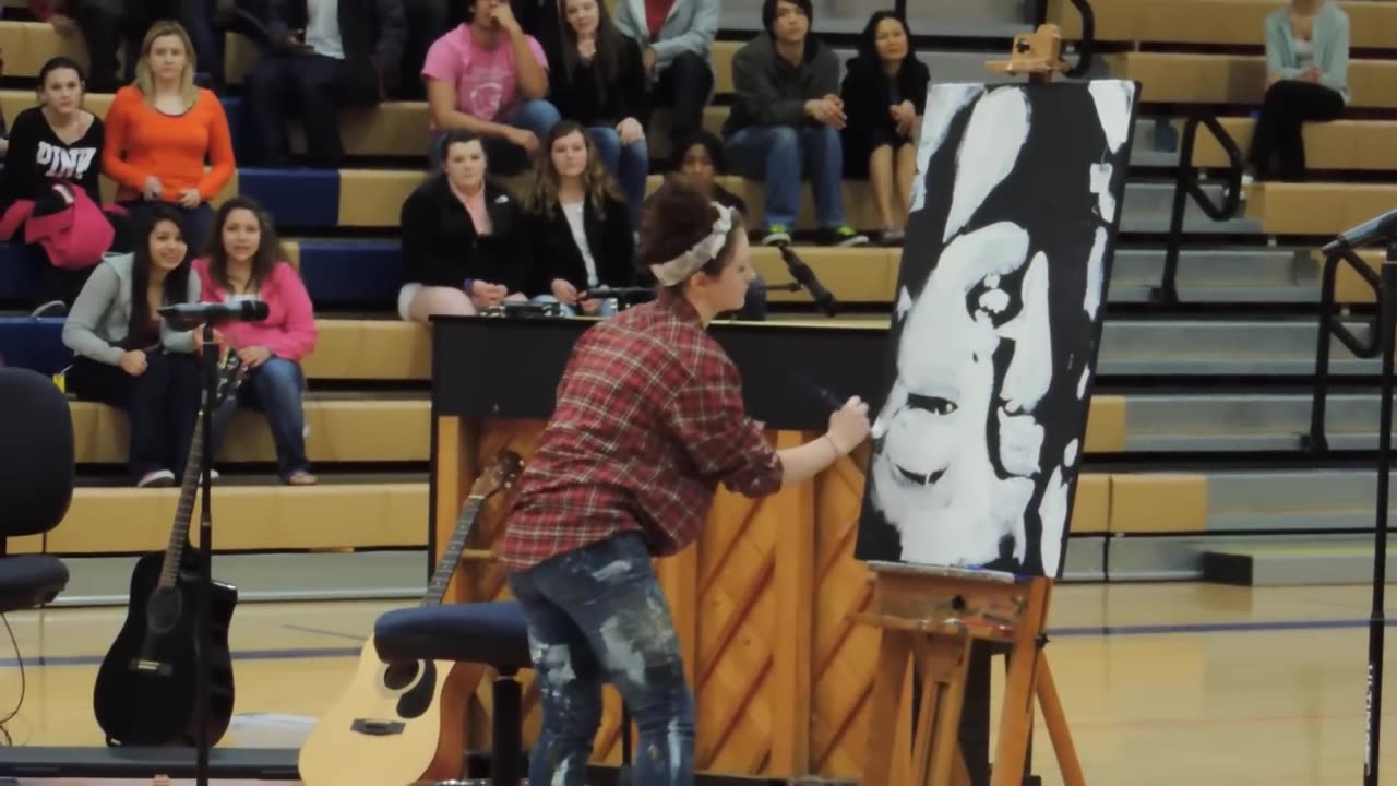 Speed Painting - Oswego High School Talent Show Winner