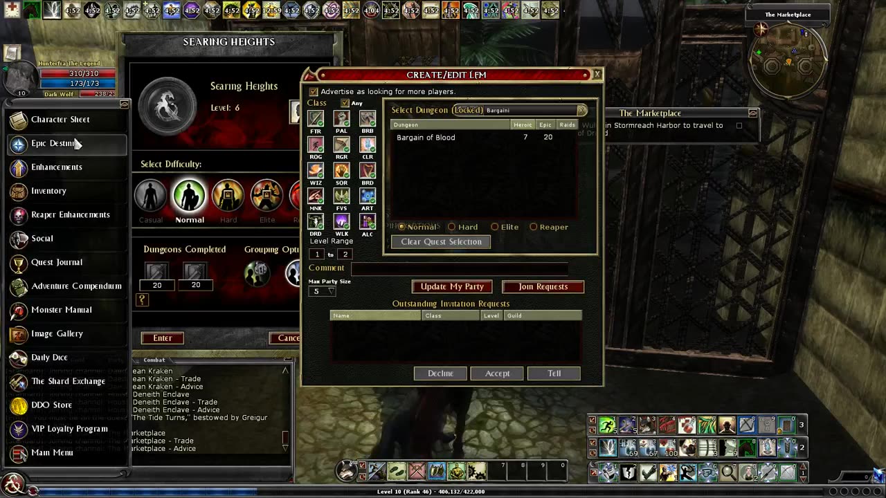 DDO Mondays! Questing on my Ranger(Dark Hunter)/Fighter! Part 1!