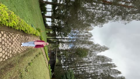 Walking to Lake Laukawar