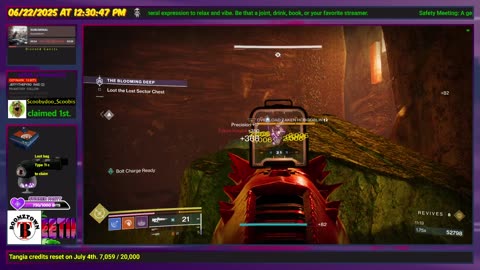 Destiny 2: 6-22-25 The Blooming Deep is the Lost Sector. Arc Surge.